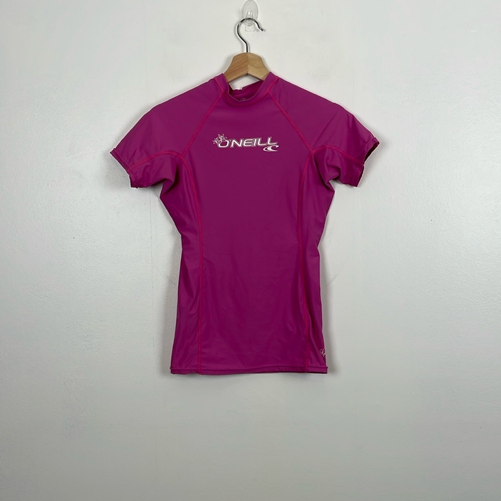 O'neill Womens M Short Sleeve Skins UPF-50 Compression Pullover Stretch Shirt